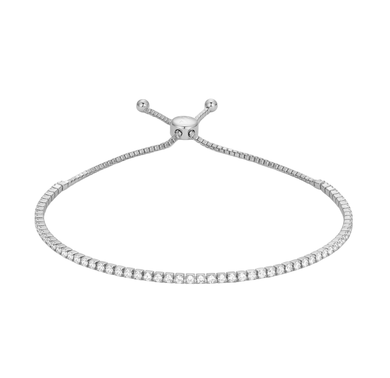 Women’s Tennis Bracelet in Sliver- Adjustable - KappGodz Apparel
