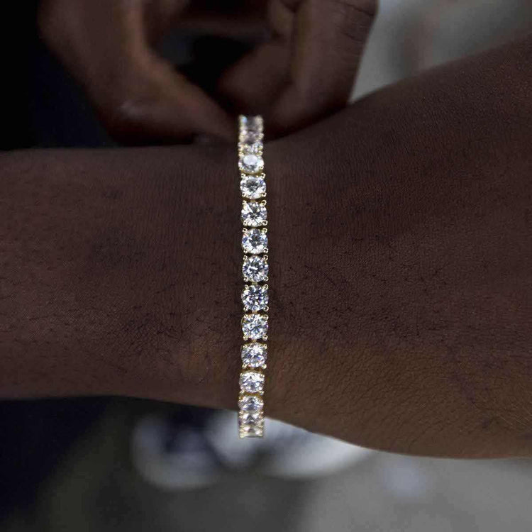 Diamond Tennis Bracelet in White Gold- 4mm