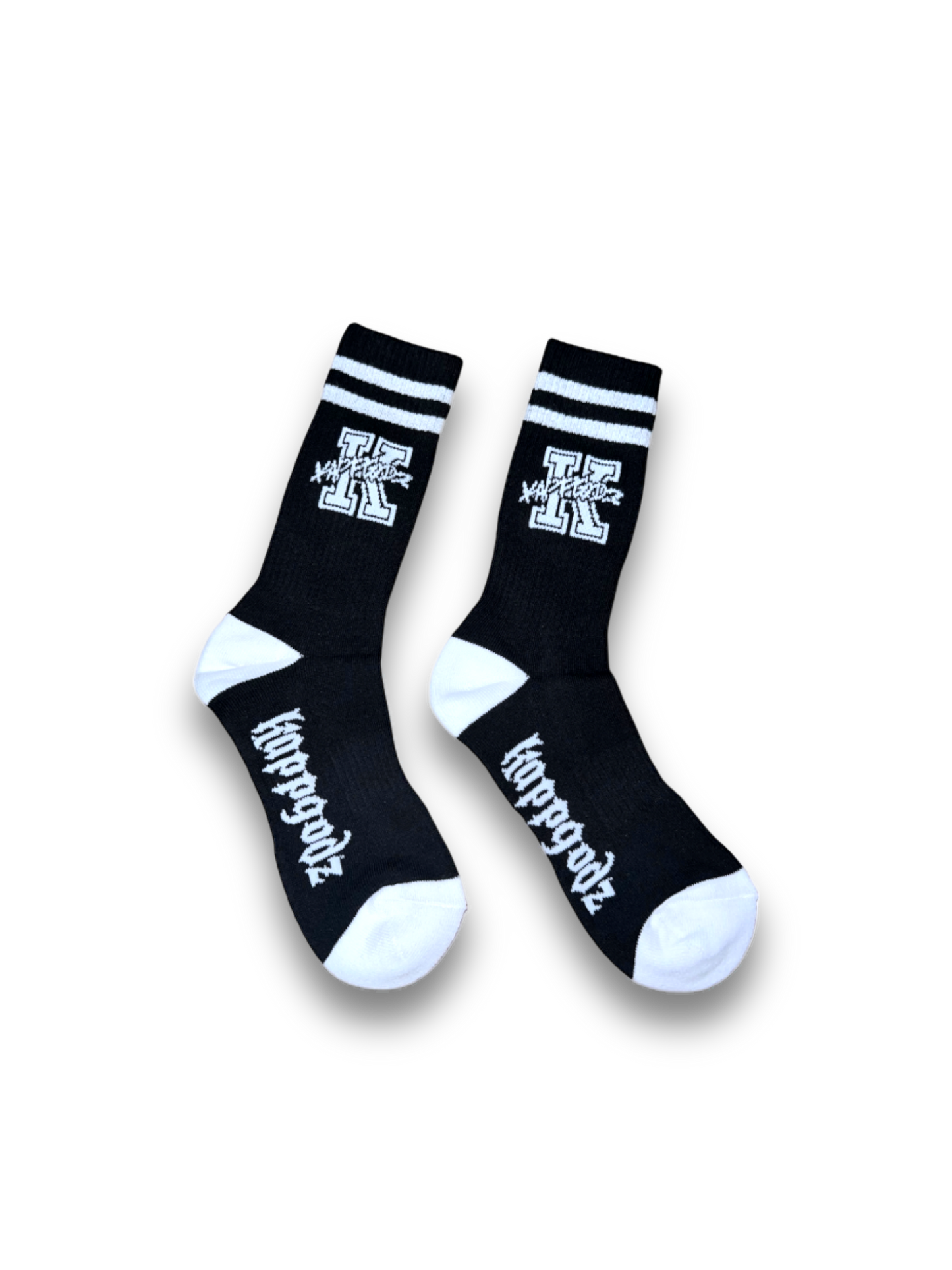 Retro KappGodz Socks - Black - KappGodz Apparel