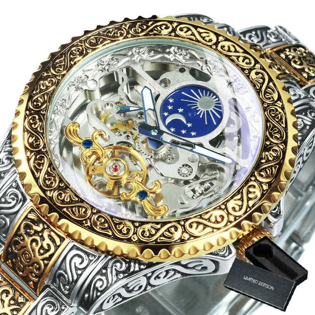Luxury Moon Phase Mechanical Watches - KappGodz Apparel
