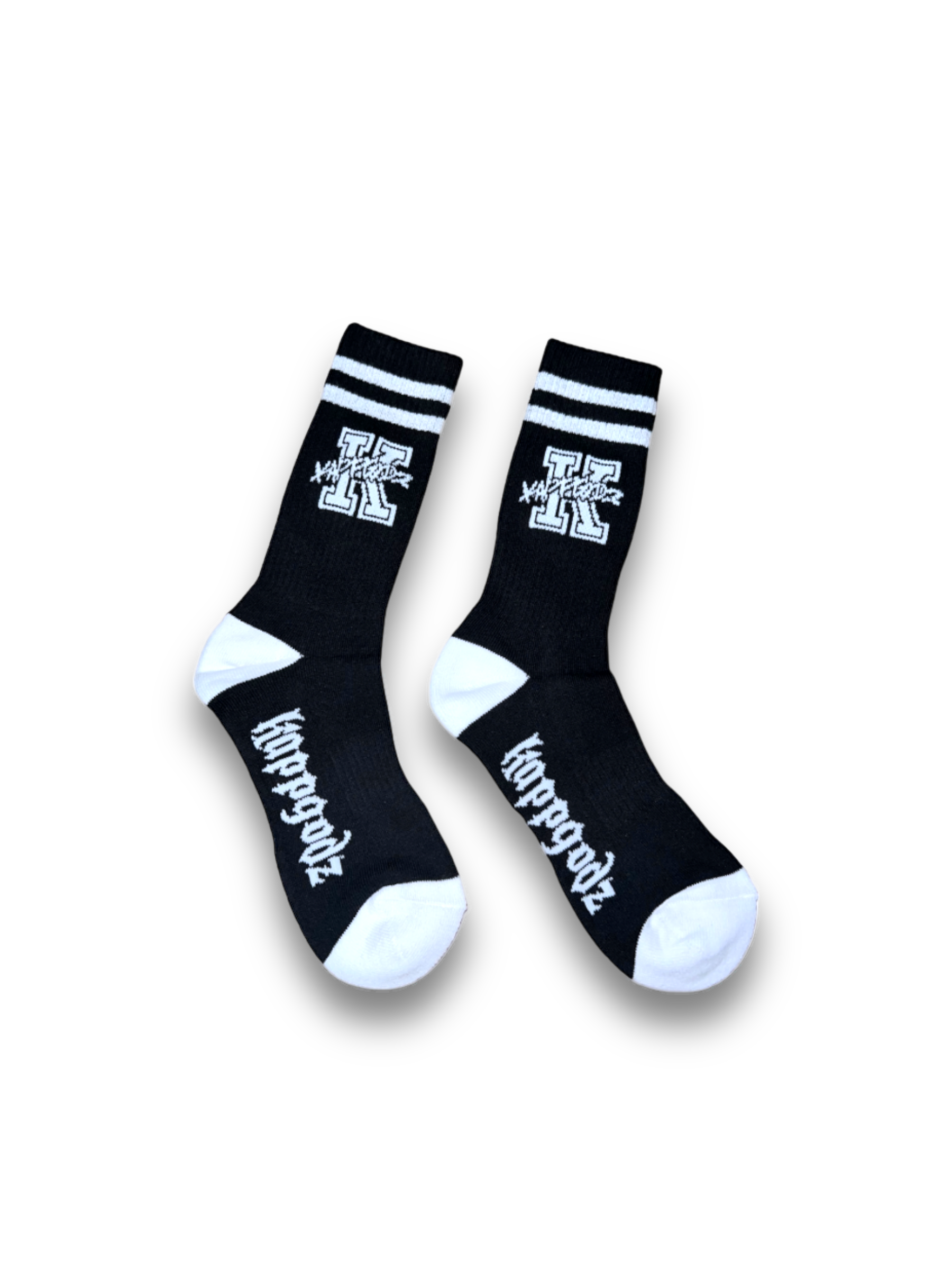 Retro KappGodz Socks - White - KappGodz Apparel