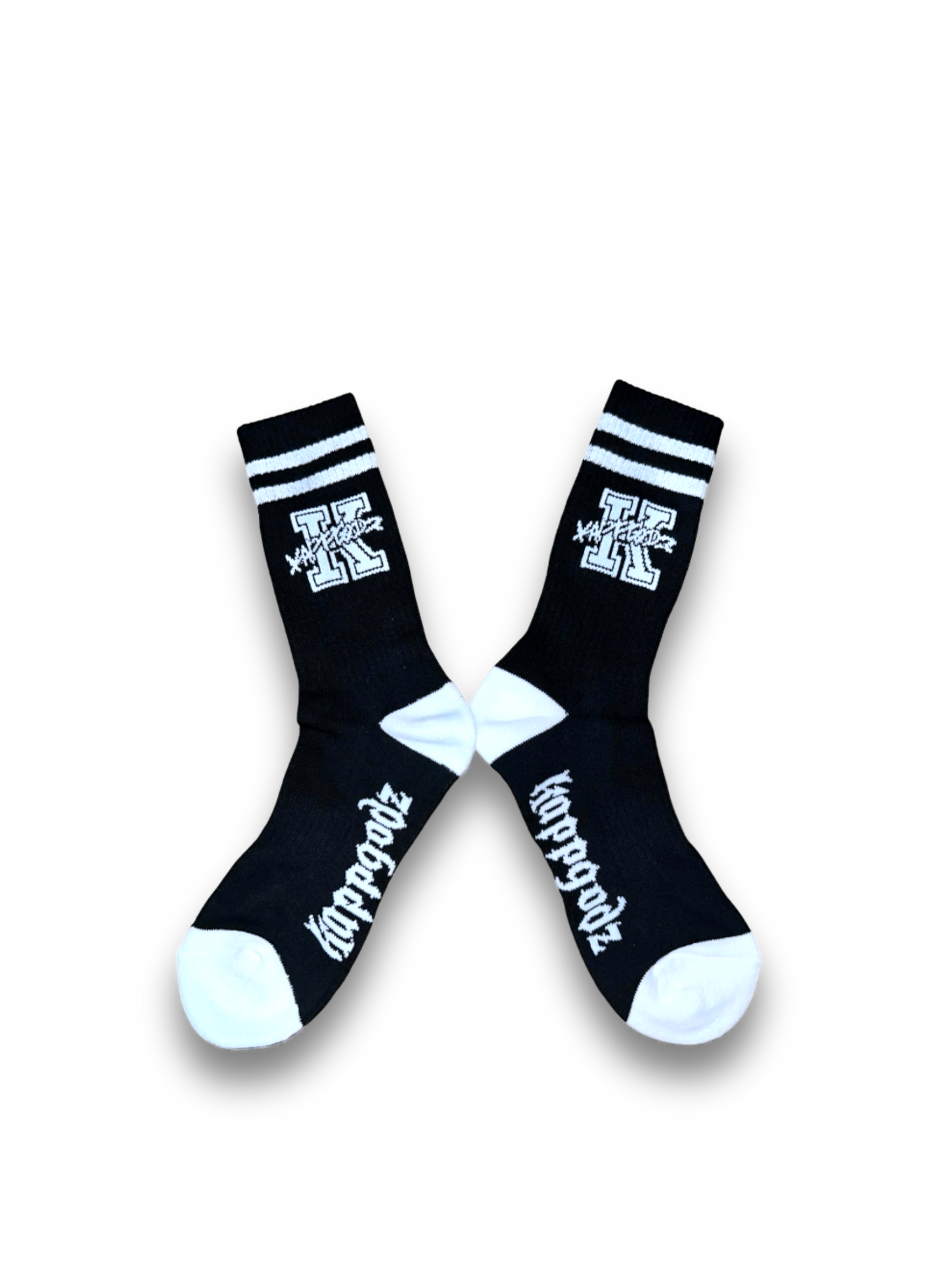 Retro KappGodz Socks - Black - KappGodz Apparel