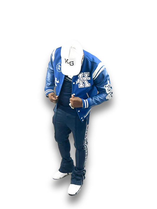 KappGodz “Culture” Kappz Varsity Jacket - Blue - KappGodz Apparel